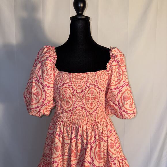 Crown & Ivy Women’s Puff Sleeve Short Dress Size Large - Picture 3 of 6